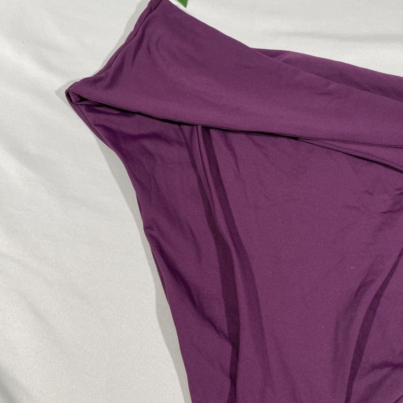 NEW Becca Color Code‎ Crossover High Waist Bikini Bottoms Merlot [ Small ] - Picture 6 of 11